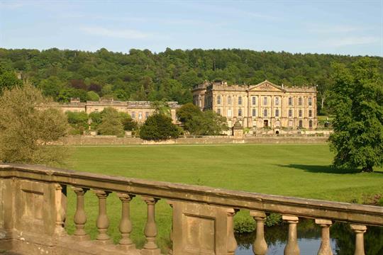 View of Chatsworth House and ground
