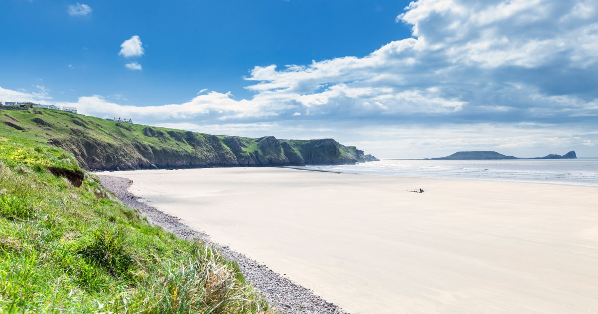 Looking out to sea from one of Wales beaches