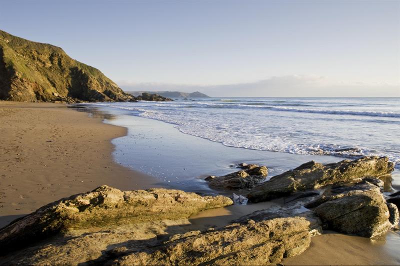 Views of the sea from the beach