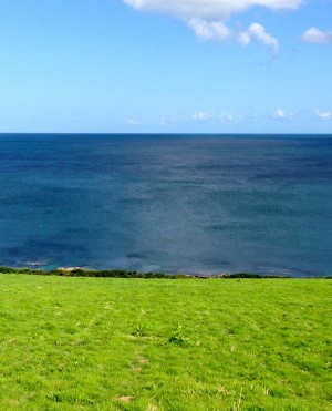 Looking out towards the sea