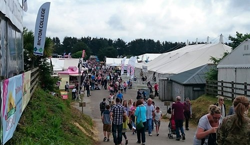 People enjoying the market at the Royal Cornwall Show