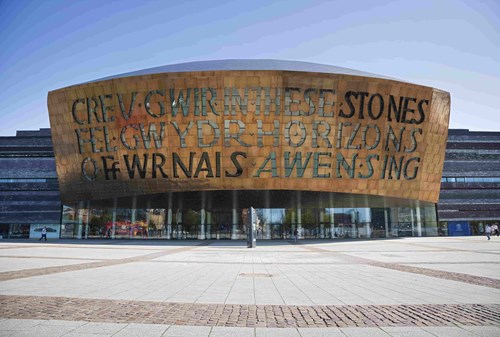 Front of the Wales Millennium Centre