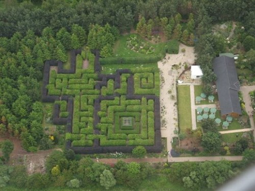 The MAZE AT PRIORY MAZE AND GARDENS