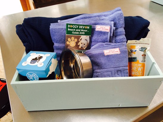 Welcome hamper for dogs