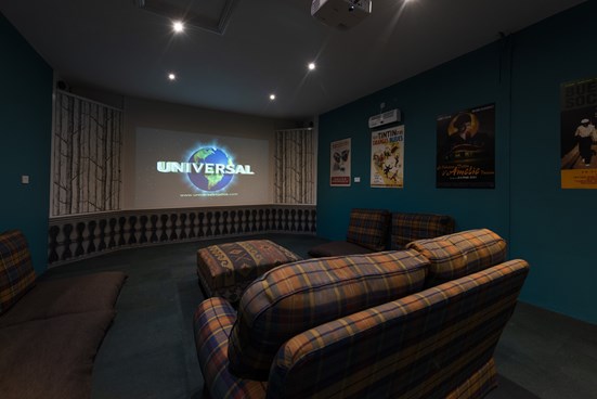 Cinema room in a cottage