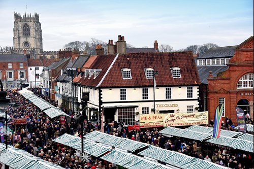 Market in Beverley, Yorkshire