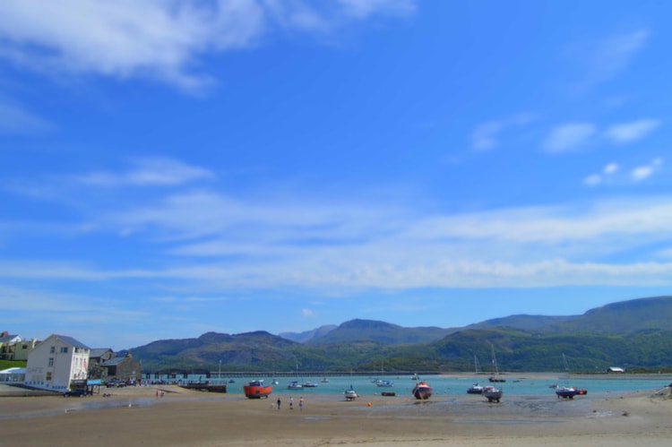 Barmouth Beach in Wales