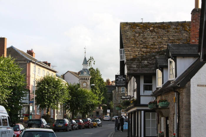 The town of Hay-on-Wye in Wales