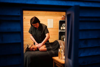 Lady getting a spa treatment