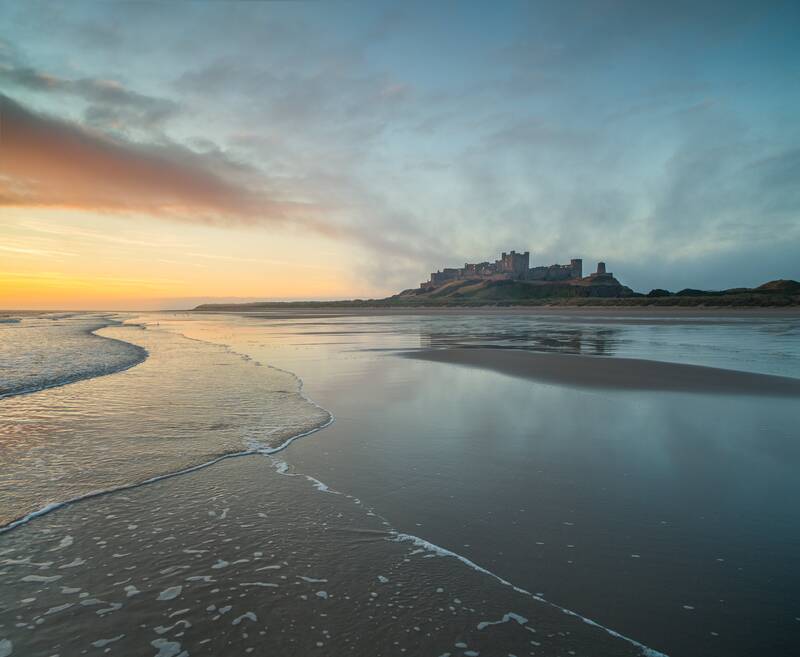 Bamburgh Castle in Northumberland