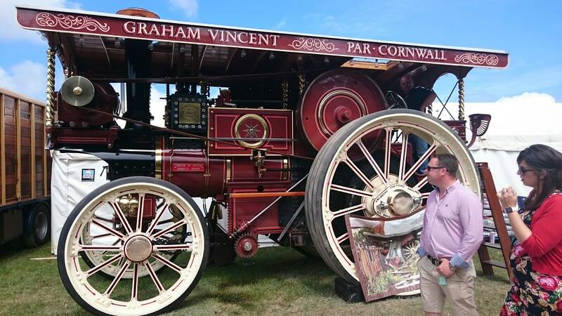 Steam engine display at the Royal Cornwall show