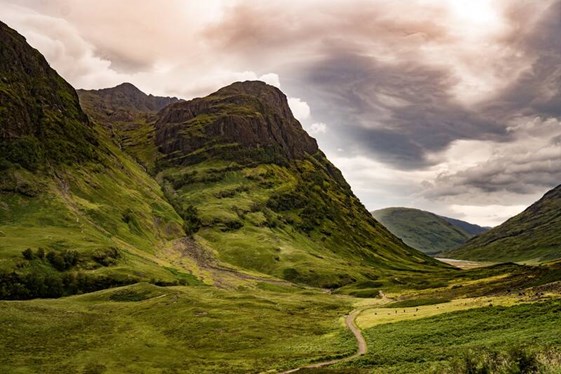 Glencoe mountain in Scotland