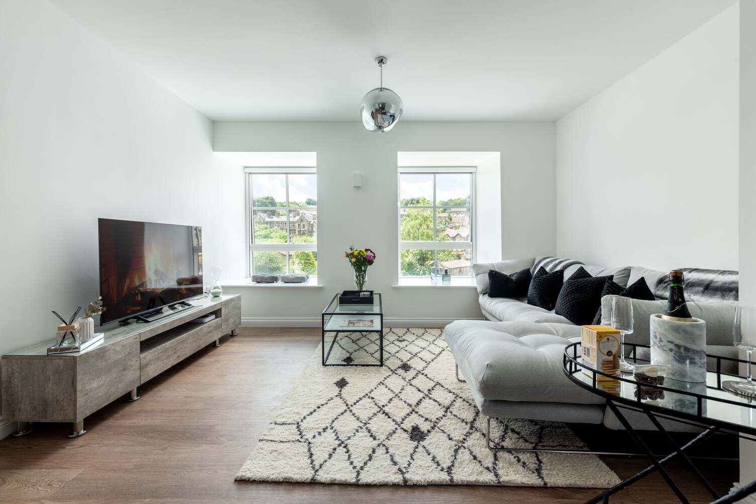 Interior of a luxury holiday cottage