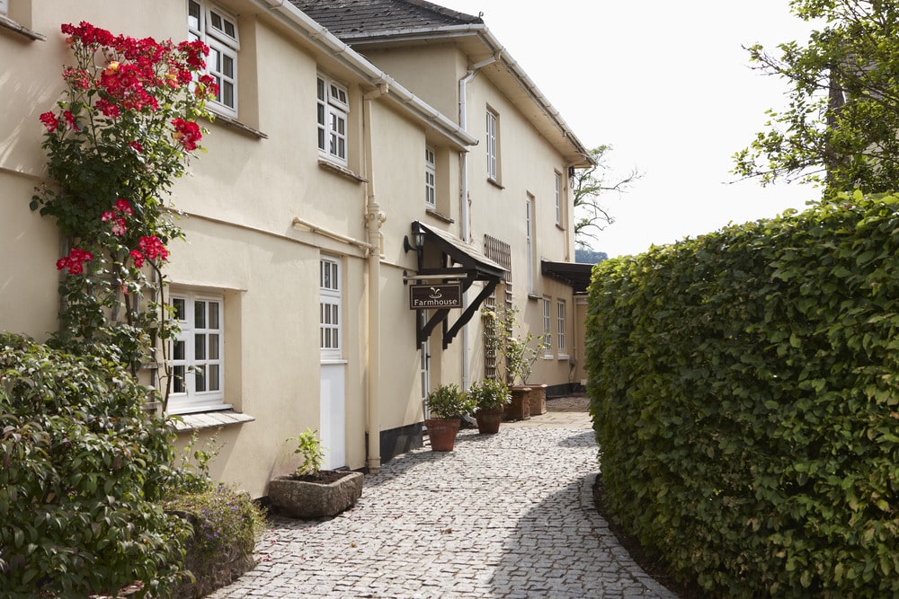 The Farmhouse, South Devon, Garden/House front