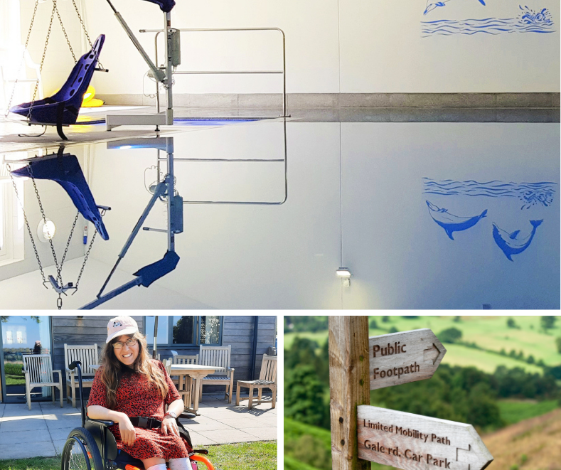 Accessible self catering with swimming pool hoist