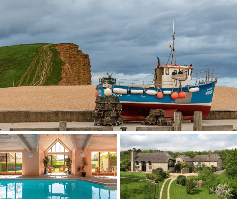 West Bay coast Dorset and nearby luxury cottages
