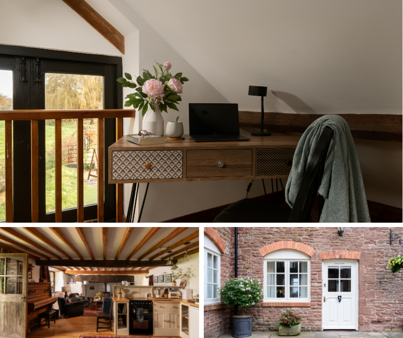 Luxury holiday cottages for workcations with wifi and kitchen